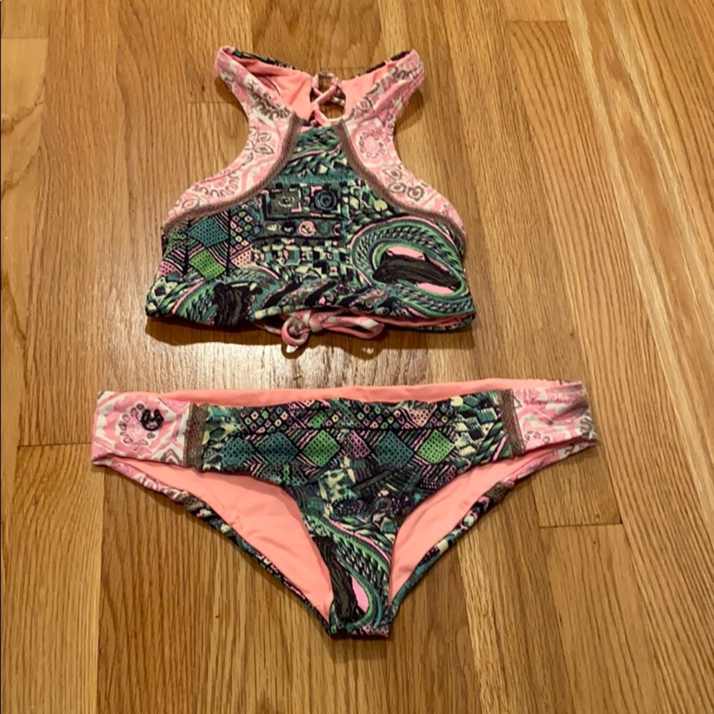 High neck Maaji bathing suit!